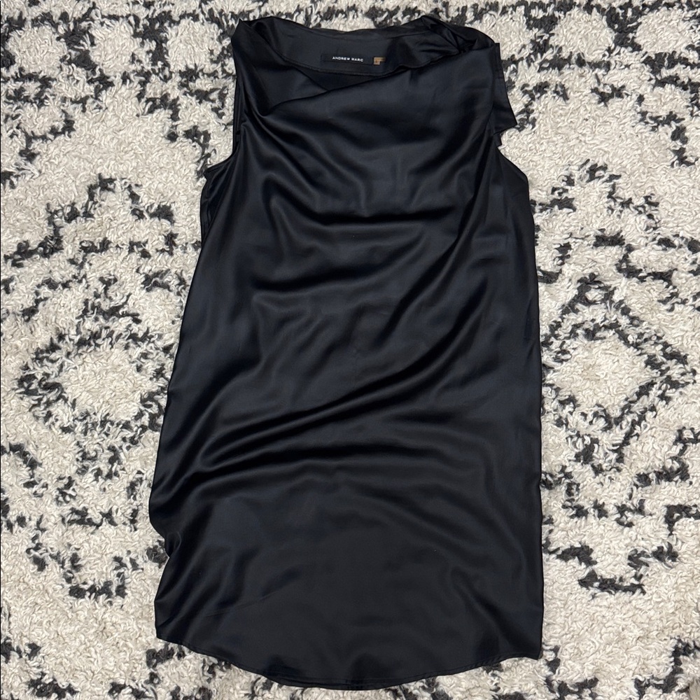 Andrew Marc Black Sleeveless Dress